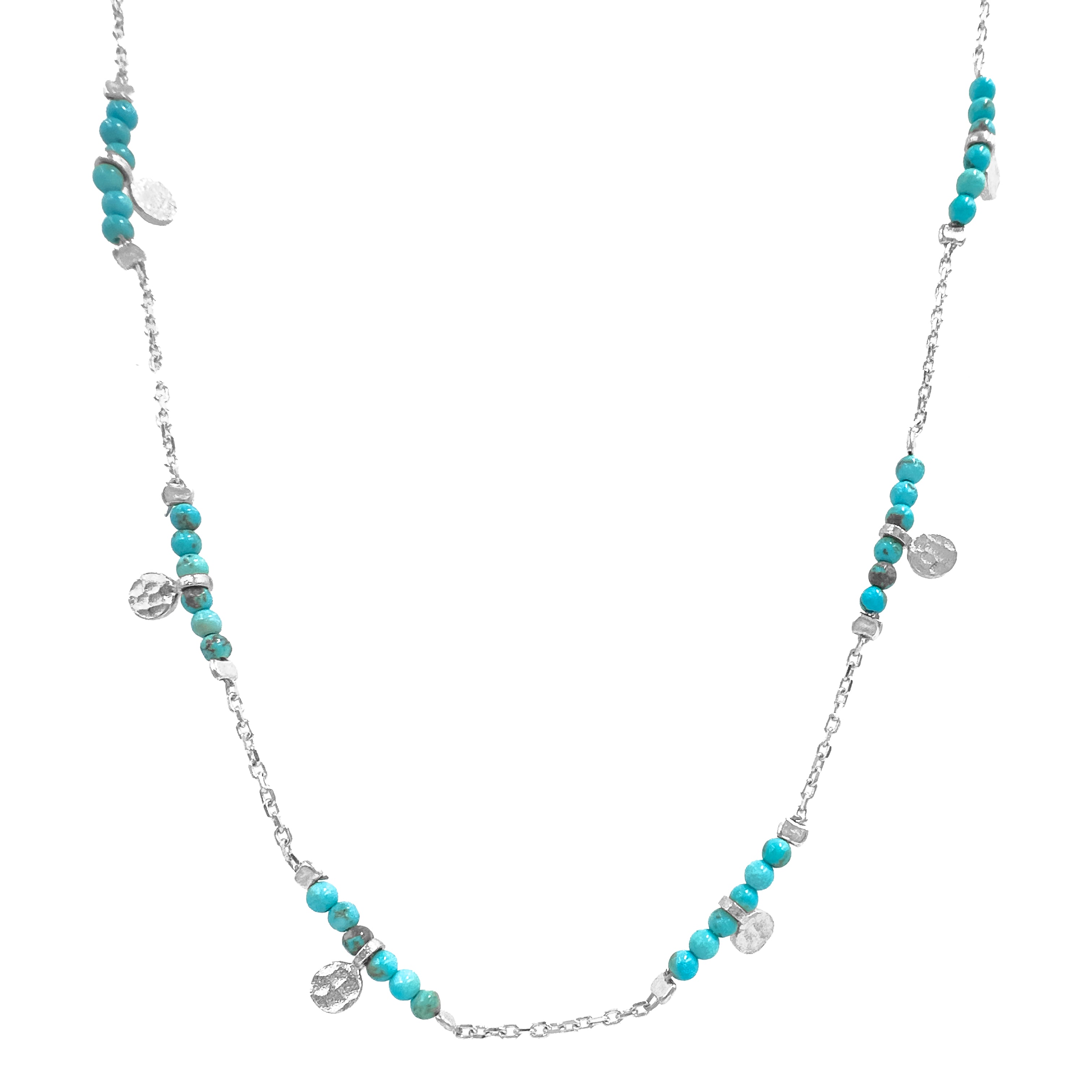 Turkuaz Boncuk Detay Kolye