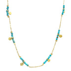 Turkuaz Boncuk Detay Kolye