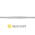 Mozanit Taşlı Süzme Suyolu Bileklik