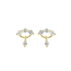 Lupa Taşlı Tasarım Küpe