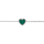 Armband mit Herz und Malachit