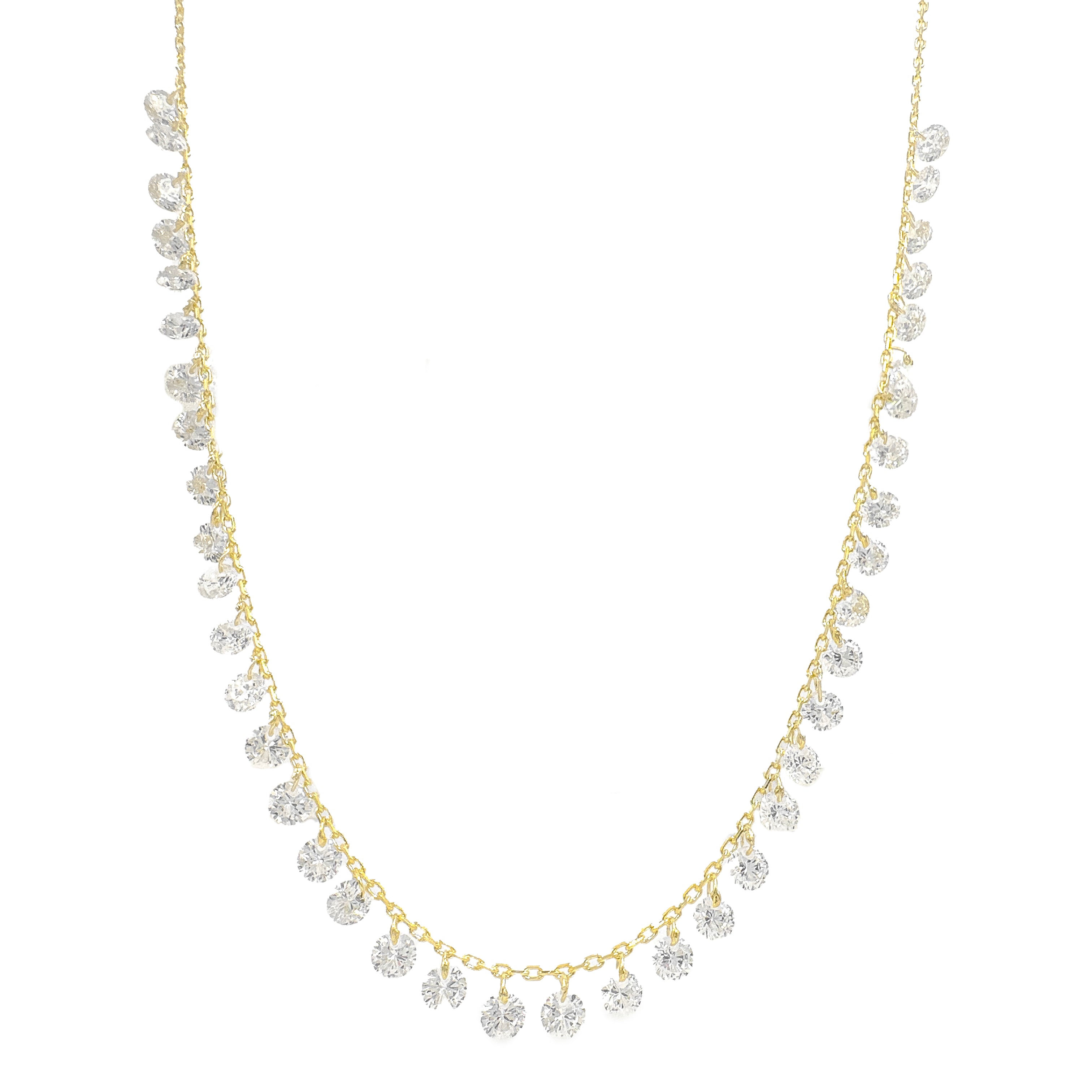 Sallantılı Taşlı Model Kolye