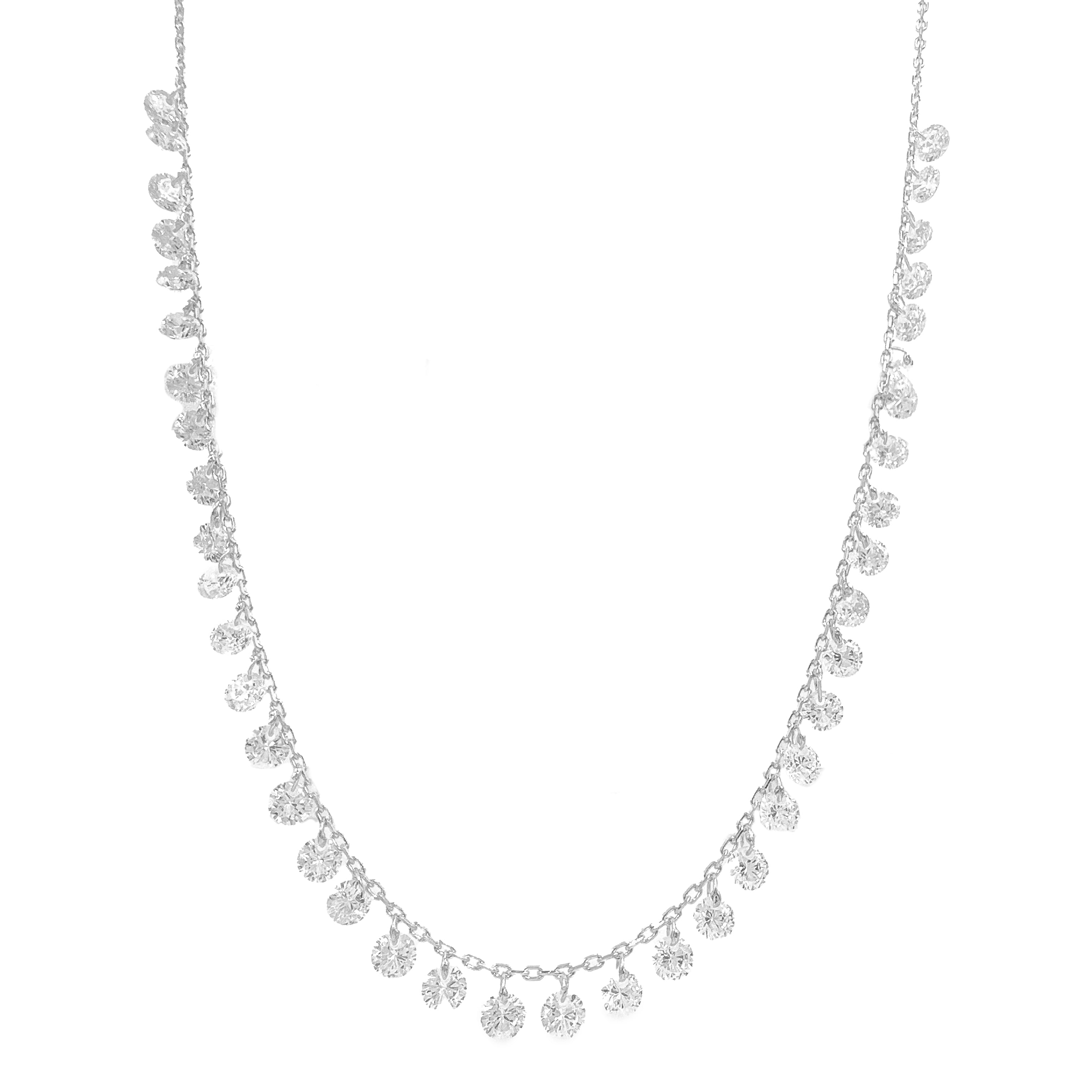 Sallantılı Taşlı Model Kolye