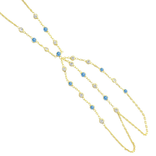Chole Crystal Aqua Stone Armband Ring Bracelet