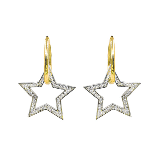 Stone Star Earrings