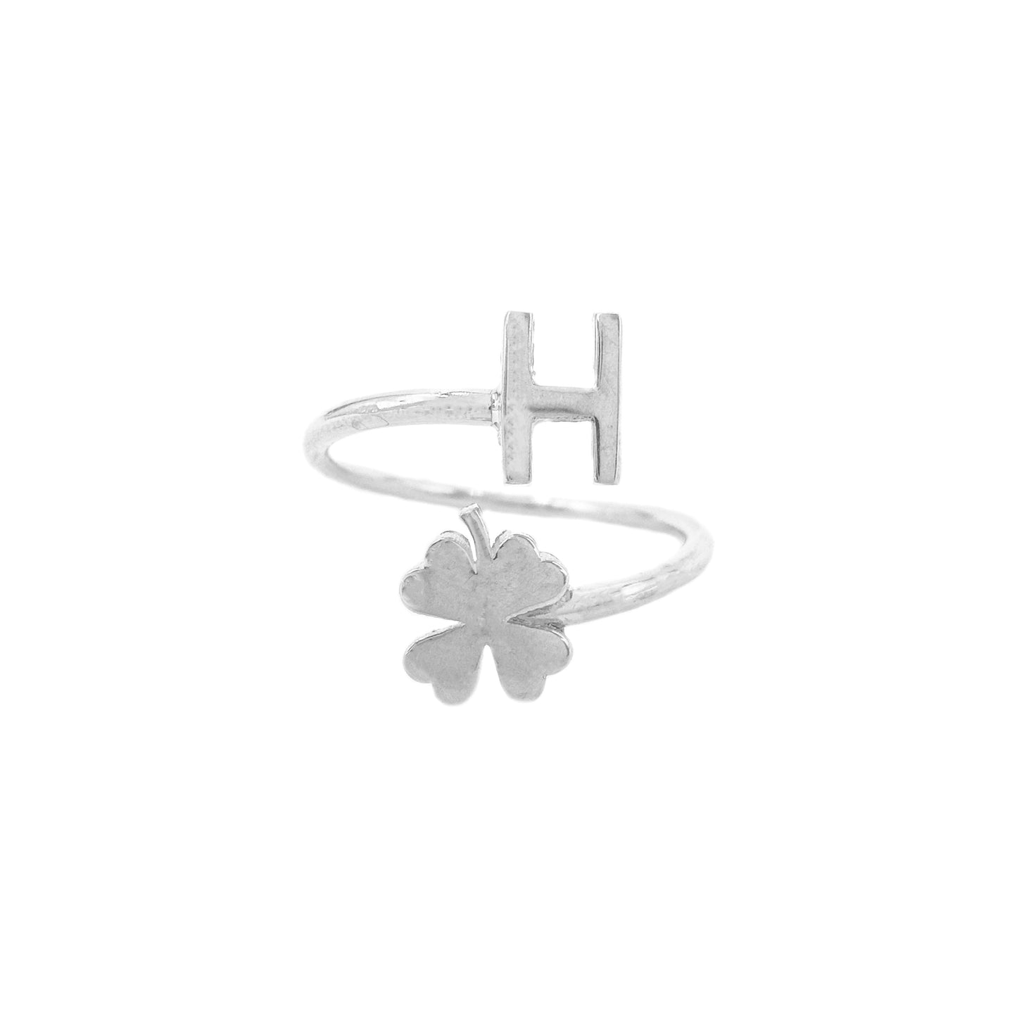 Clover Letter Ring