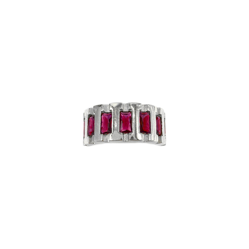 Burgundy Stone Vintage Ring