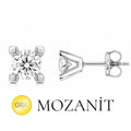 2 Karat Mozanit Tektaş Küpe