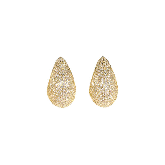 Stone Pear Earring