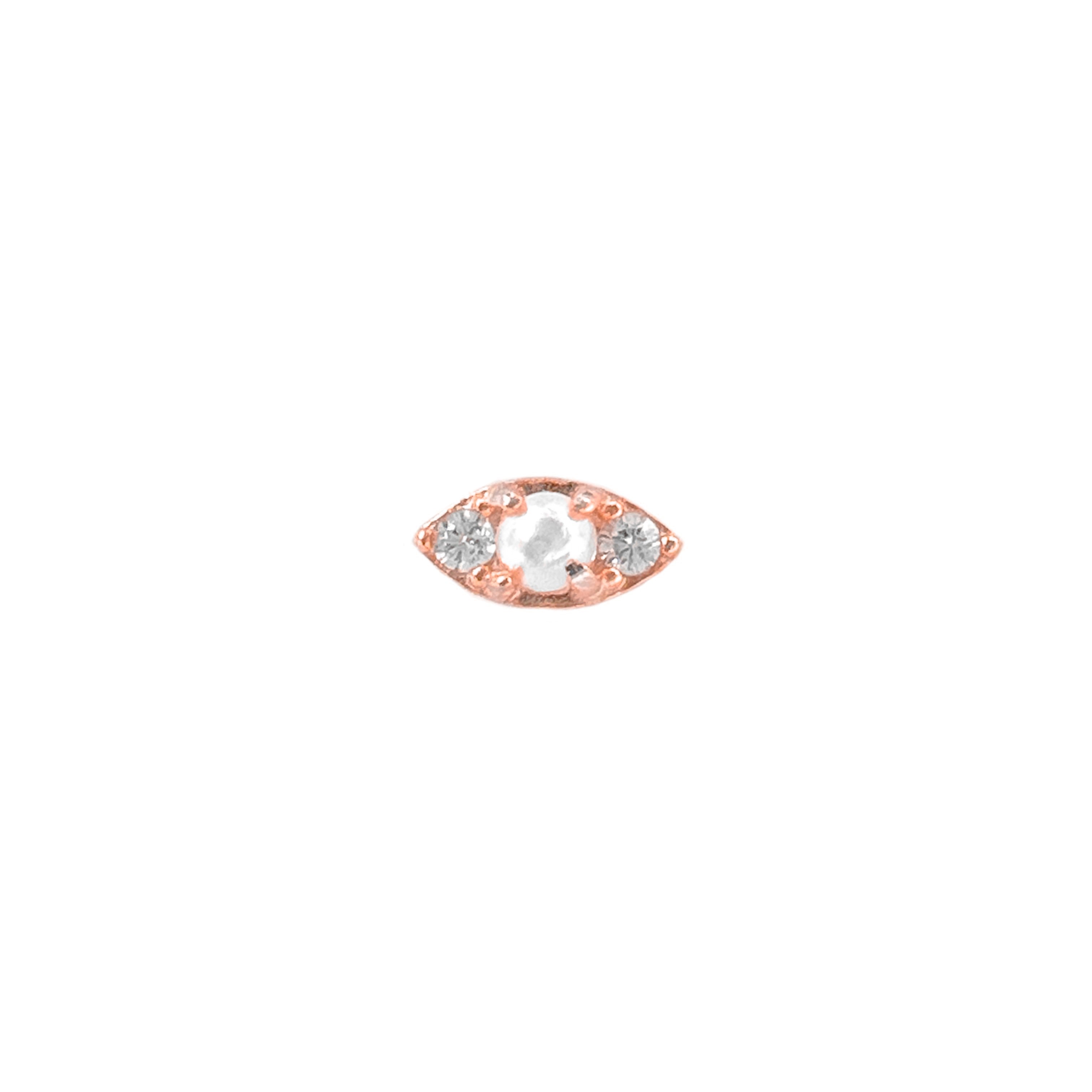 Steinperlen-Piercing