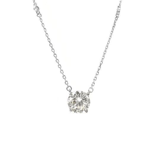 Plastered Model Moissanite Necklace