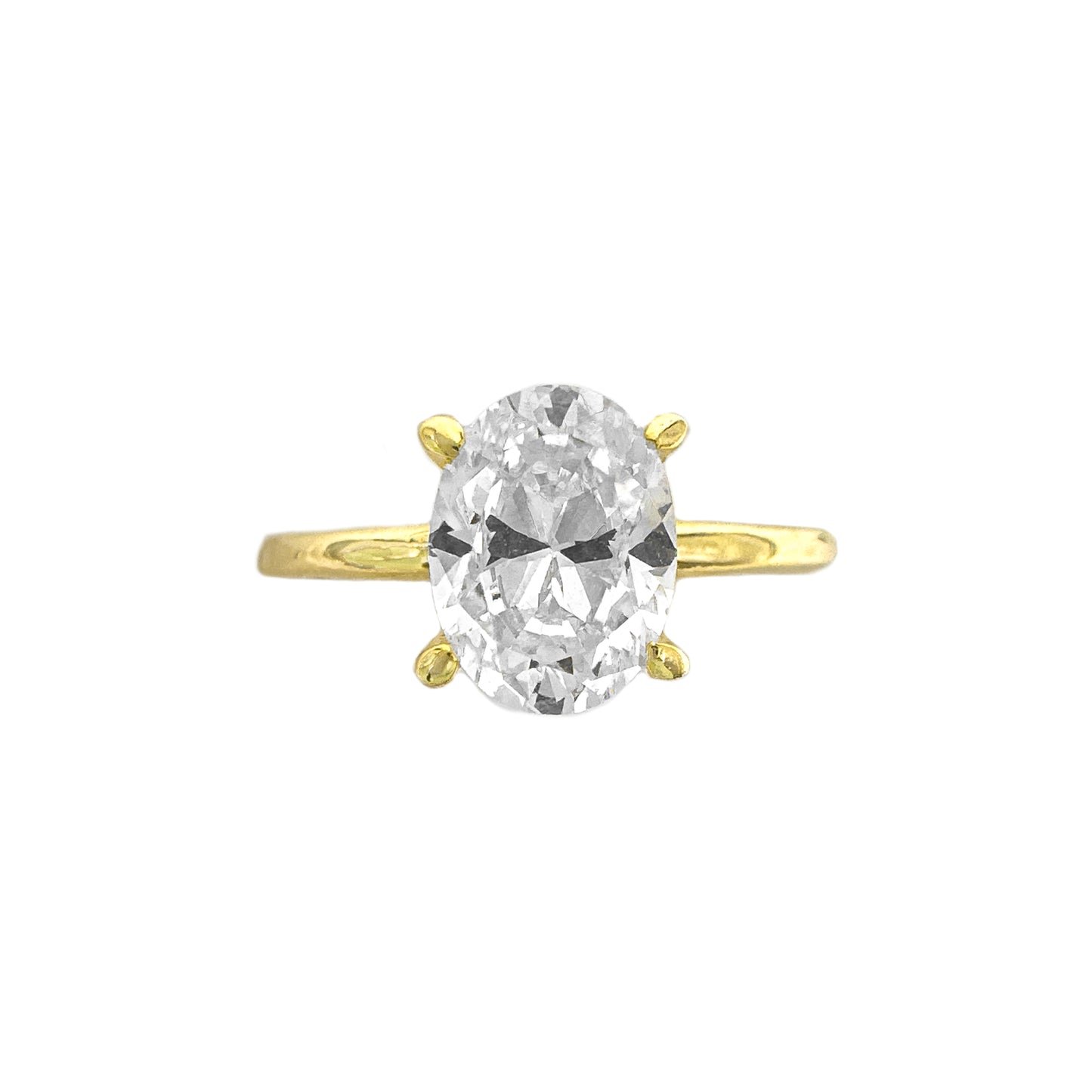 14K 0.75 Karat Oval Yüzük