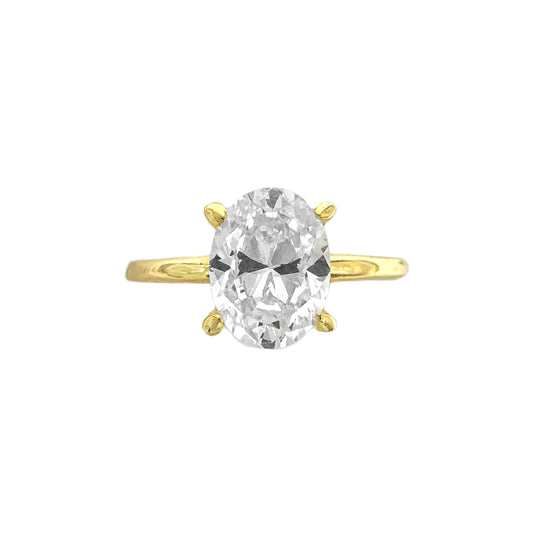 14K 0.75 Karat Oval Yüzük