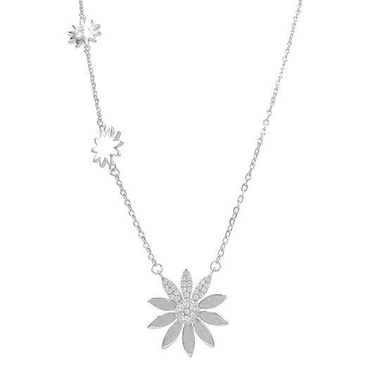 Stone Daisy Necklace