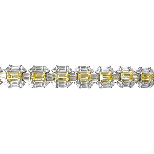 Yellow Stone Baguette Bracelet