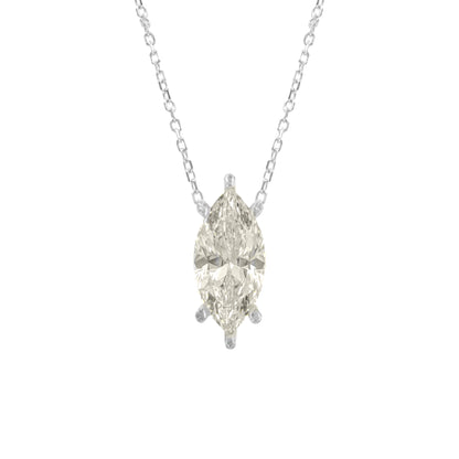 Taşlı Montür Uzun G-Color Markiz Kolye