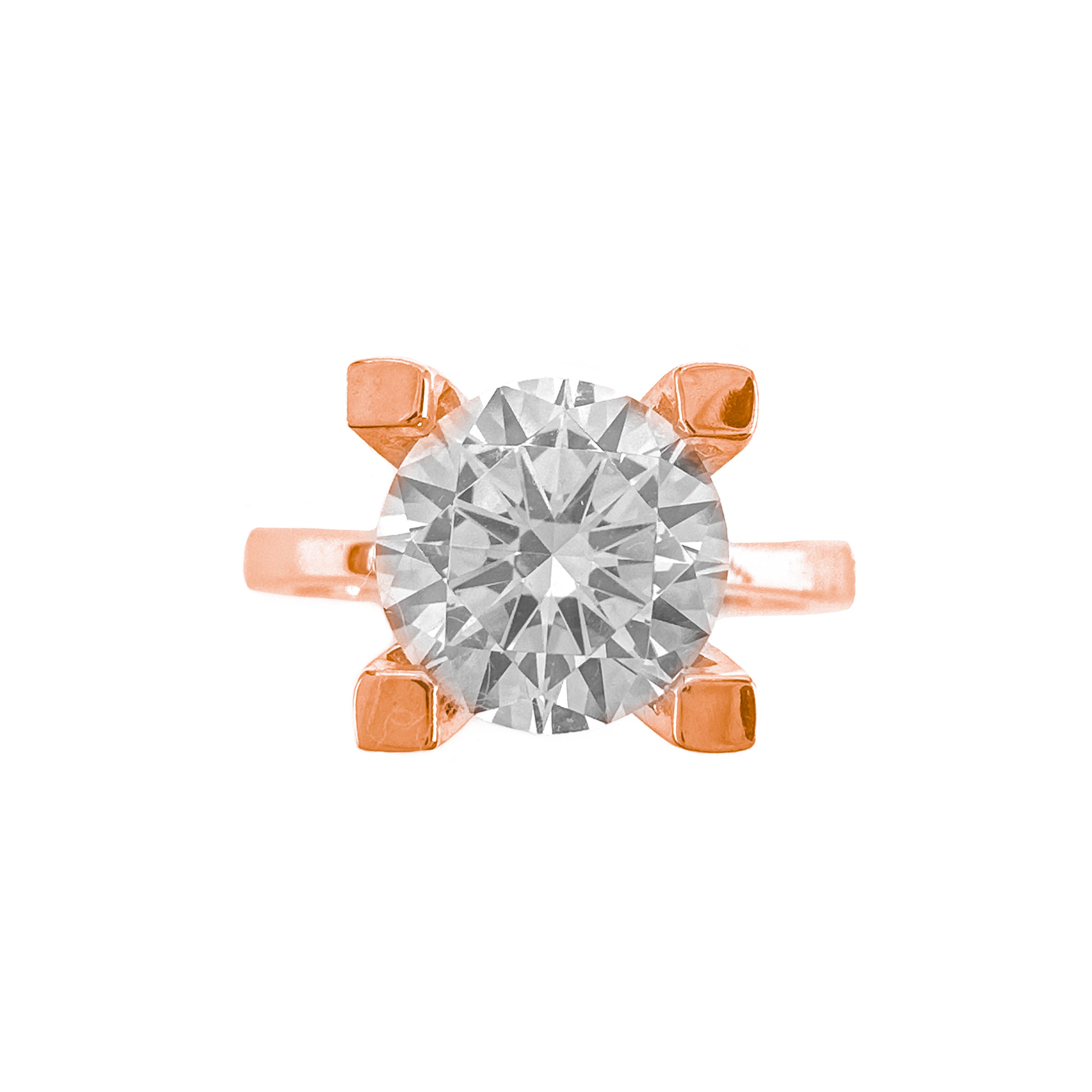 Dreikarätiger Solitärring