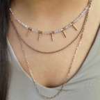 Naturstein-Halskette