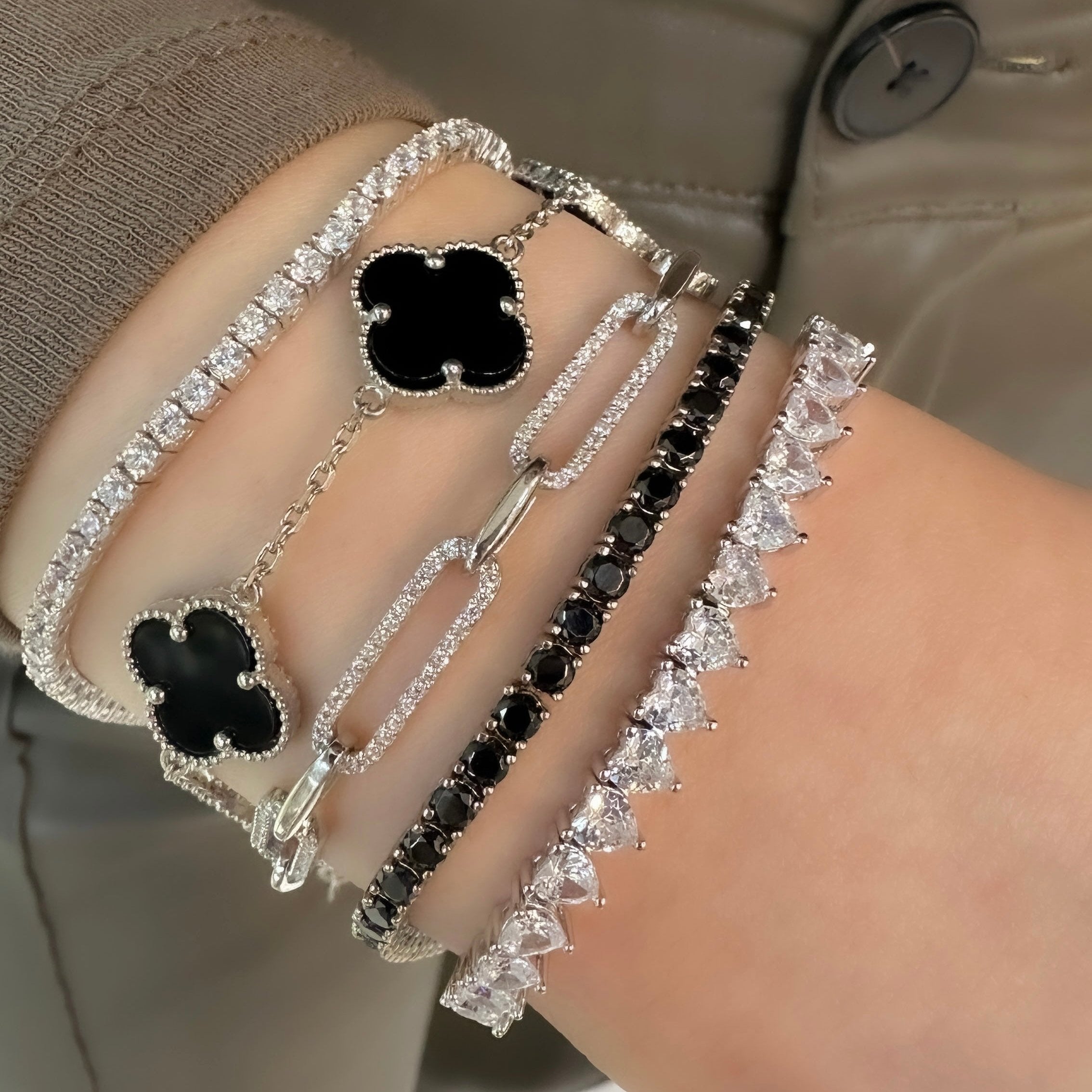 Üç Mm Renkli Taşlı Suyolu Bileklik