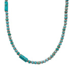 Halskette aus Varasit-Naturstein