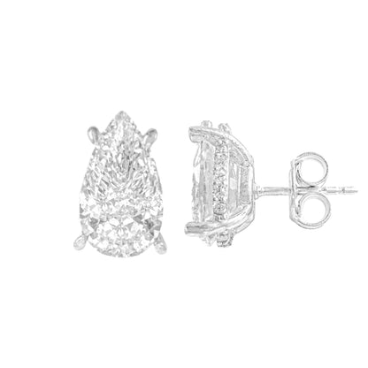 Taşlı Montür Mozanit Damla Küpe