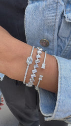 Baget Taşlı Suyolu Bileklik