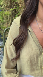 Ametist Taşlı Damla Model Kolye