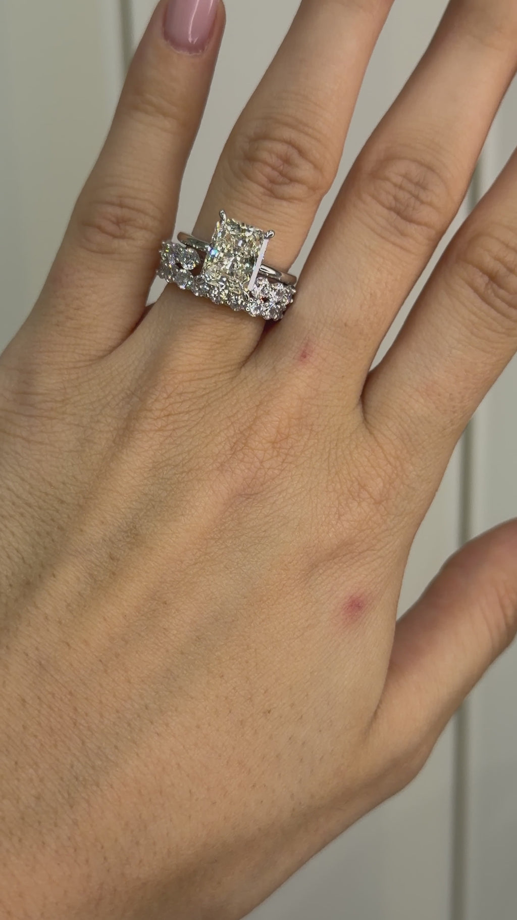 Open Band Yarımtur Stacking Yüzük