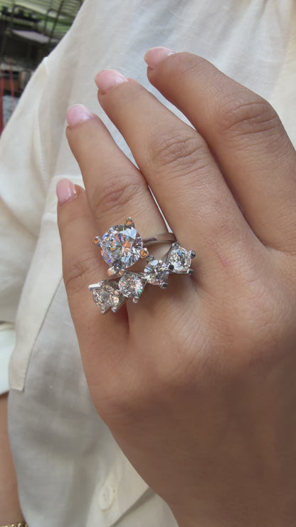 Three Carat Five Stone Ring