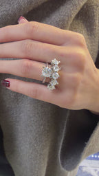 İki Karat Mozanit Tektaş Yüzük