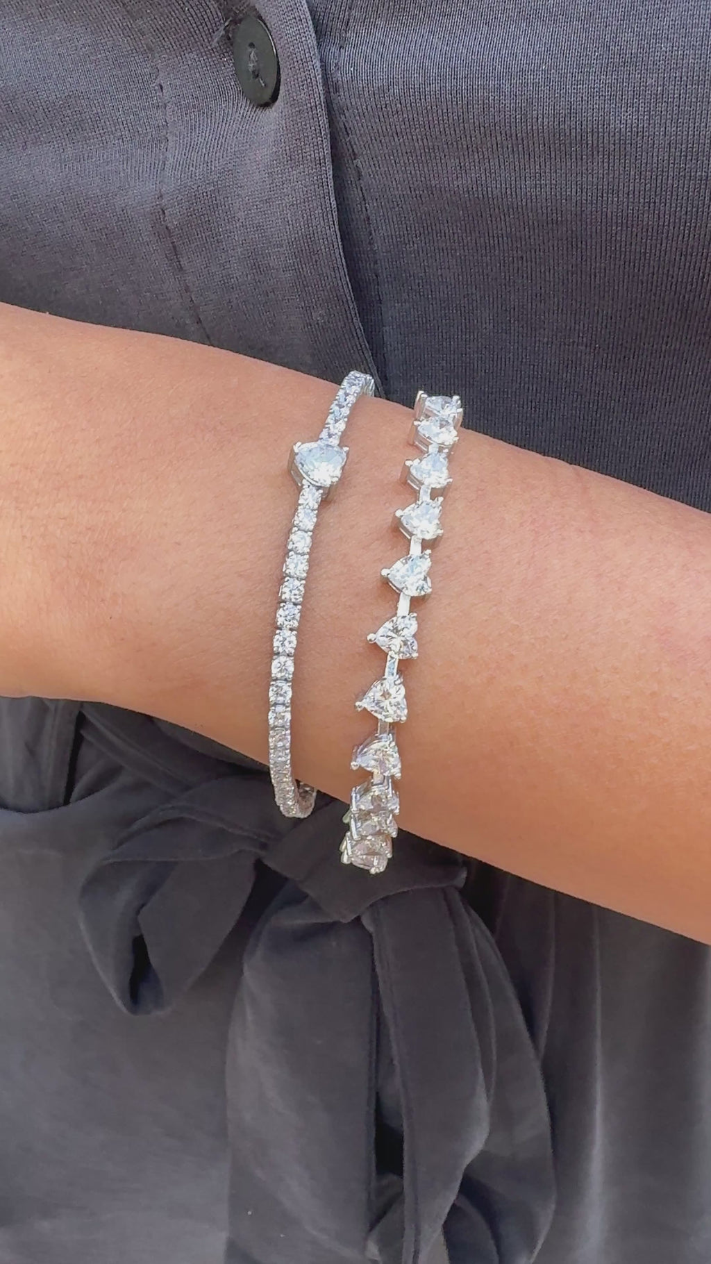 Kalp Taşlı Suyolu Bileklik