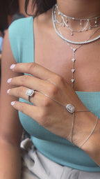 Oval Baget Taşlı Şahmeran