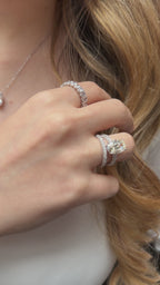 14K Oval Mozanit Yüzük