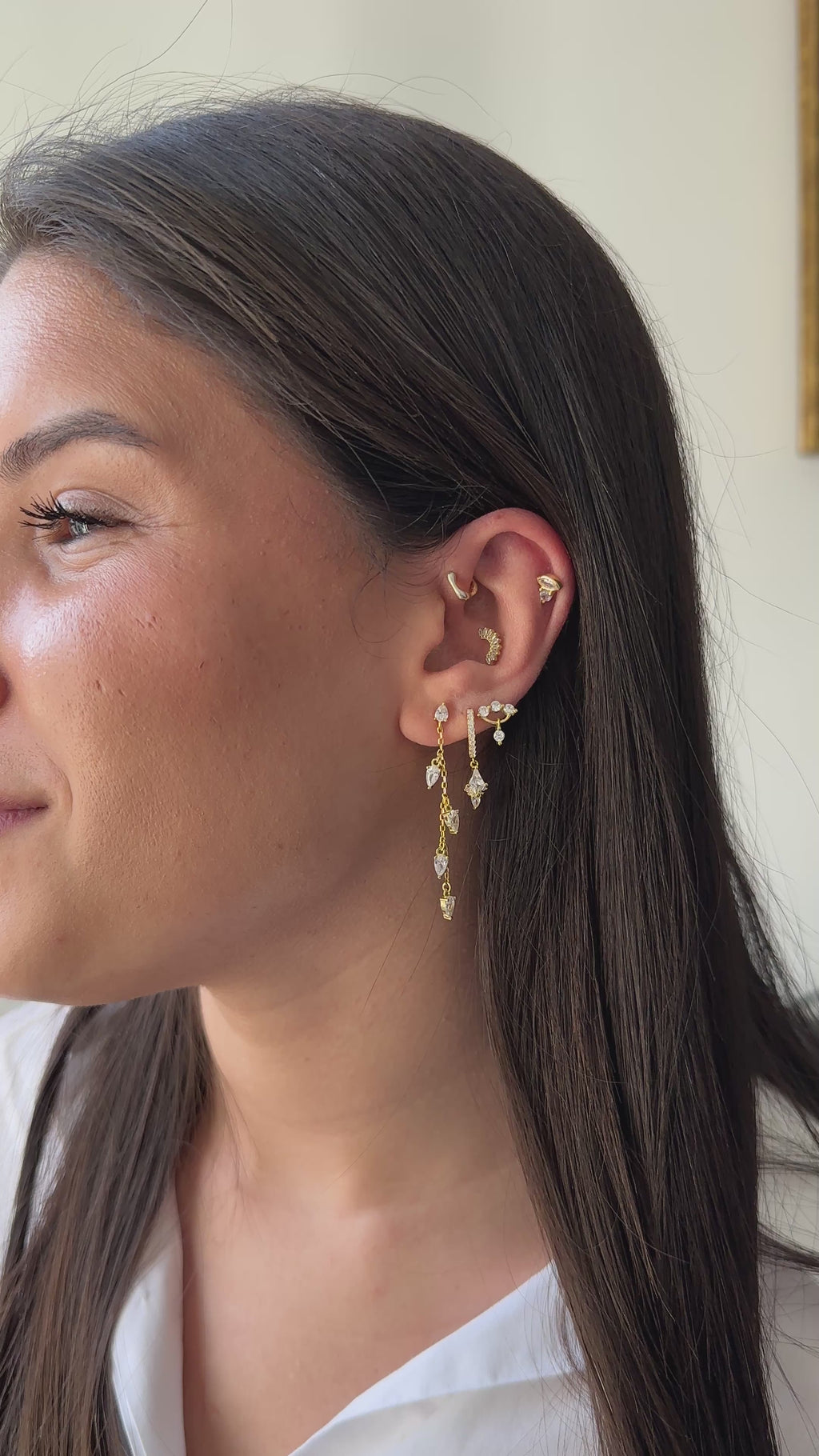 Vanessa Drop Sallantılı Küpe