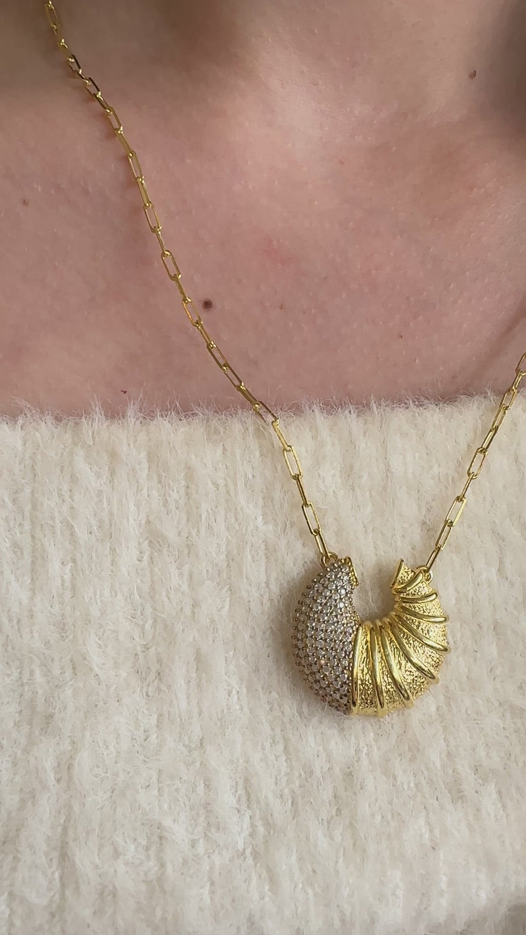 Croissant Necklace