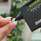 14K İki Karat Mozanit Oval Yüzük