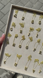 Minimal Bombeli Harf Kolye