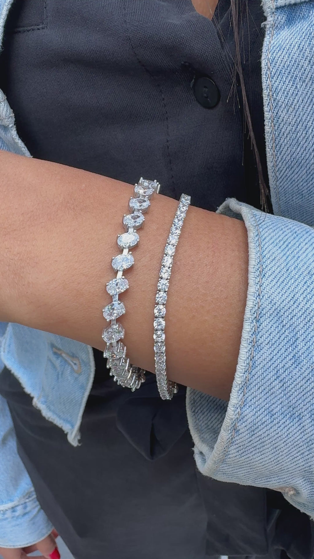 Oval Taşlı Suyolu Bileklik