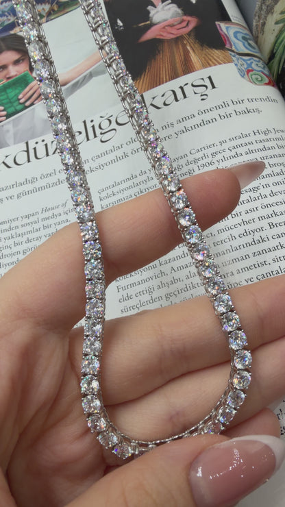 Vier-mm-Wasserstraßen-Halskette