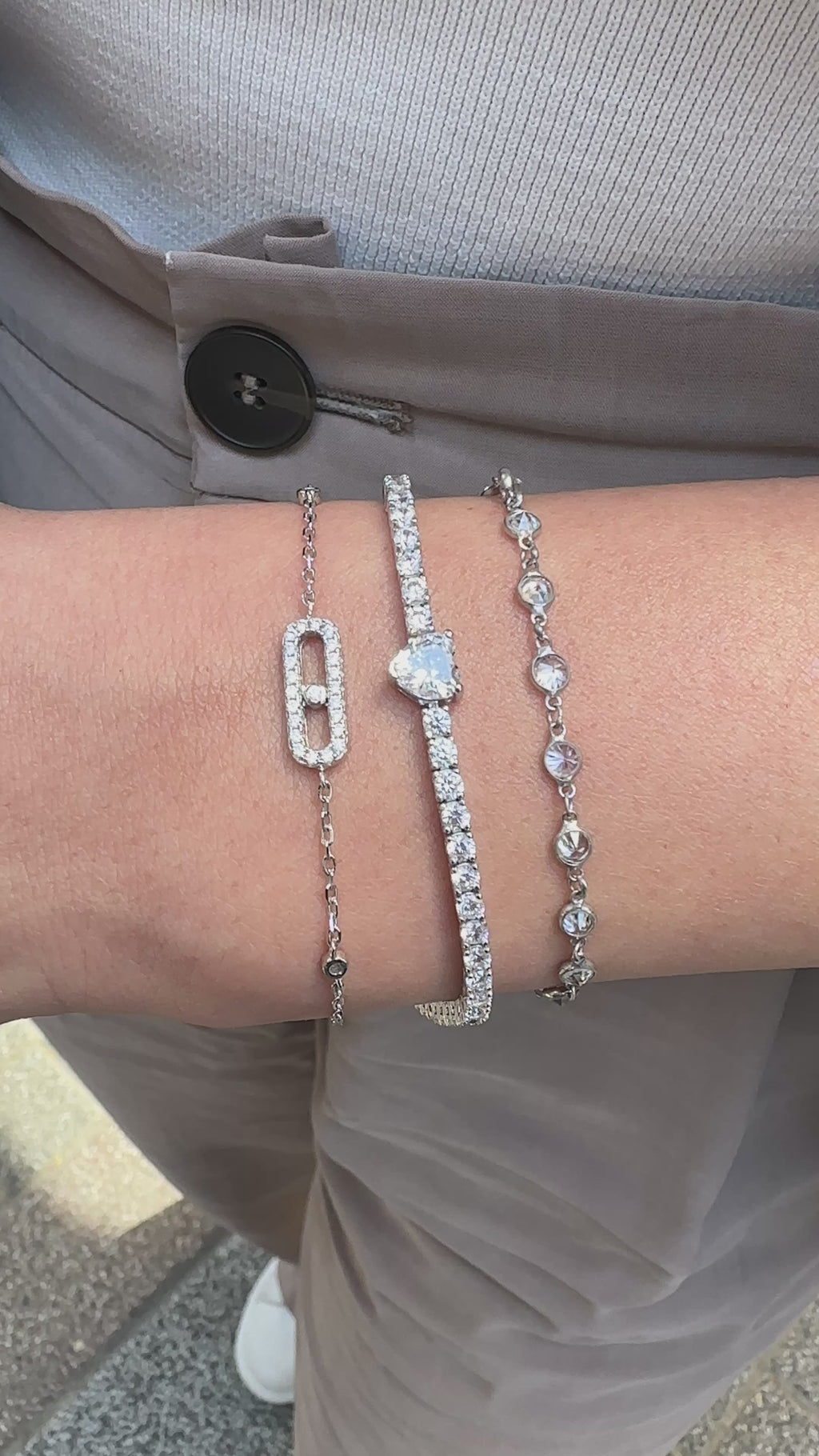 Kalp Taşlı Suyolu Bileklik