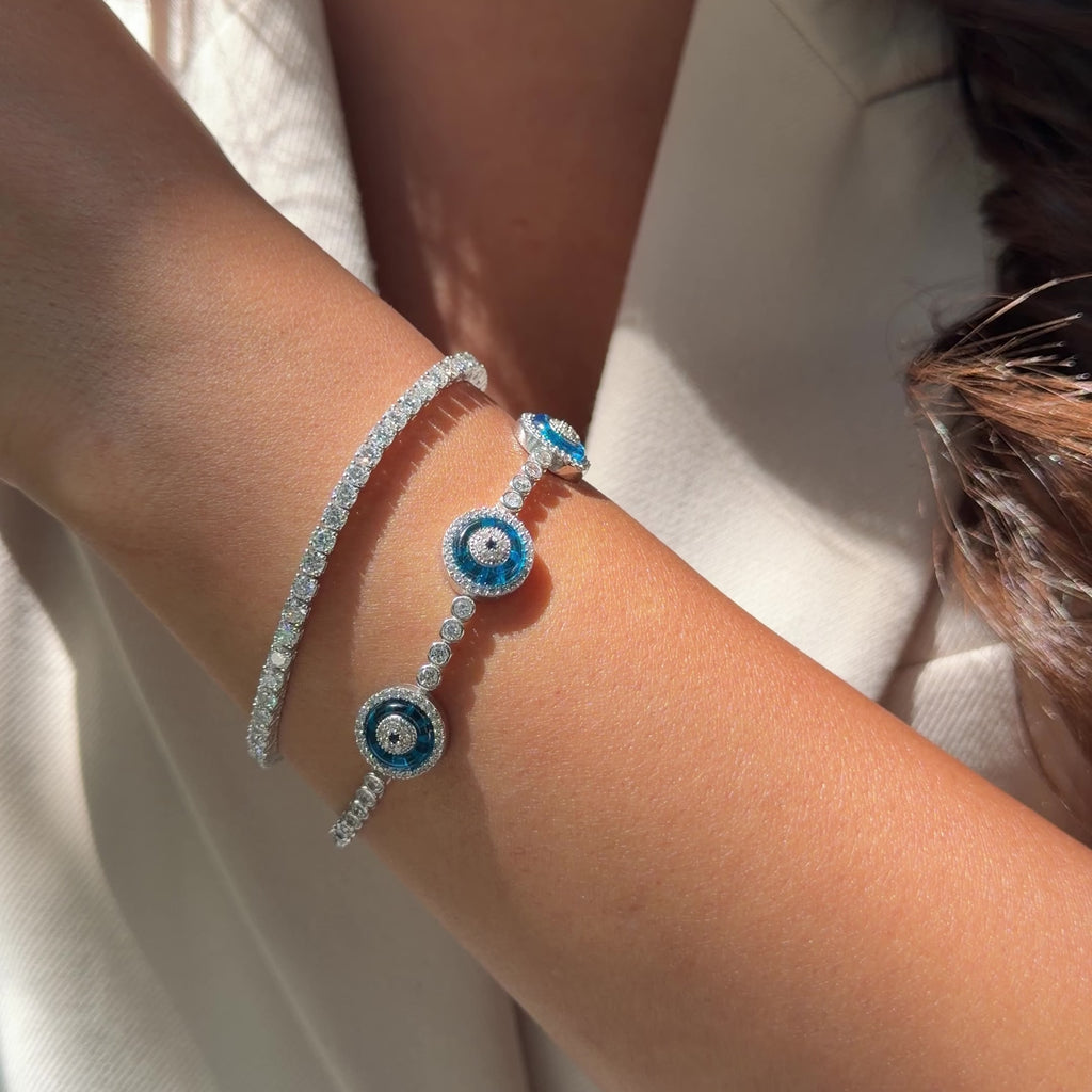 Triple Glasseye Bracelet