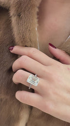 Moissanit-Baguette-Ring