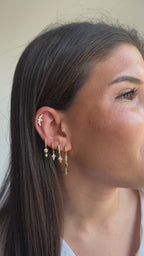 Markiz Taşlı Küpe