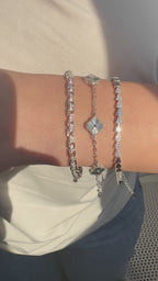 Dreieck Design Multi-Stein Armband