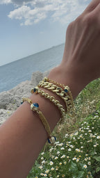 Dörtlü Nazar Hollow Bileklik