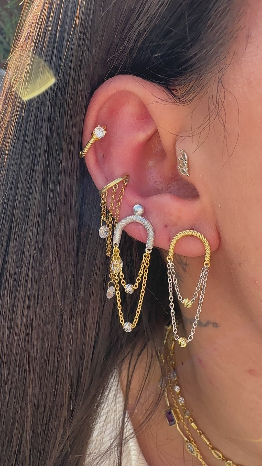 Serena Zincirli Küpe 4