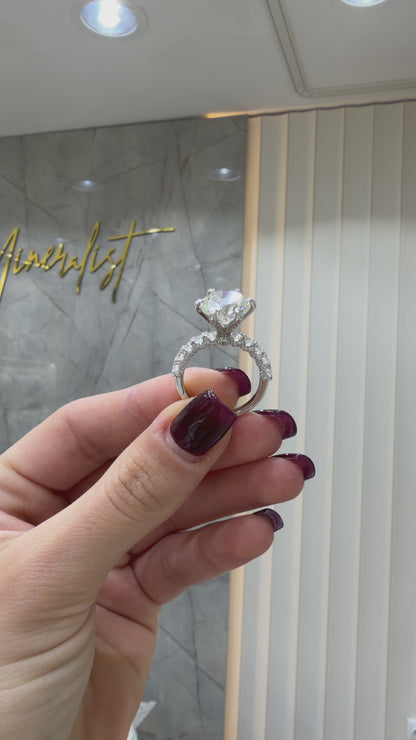 Mozanit Tasarım Tektaş Yüzük