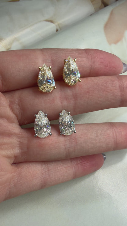 Taşlı Montür G-Color Damla Küpe