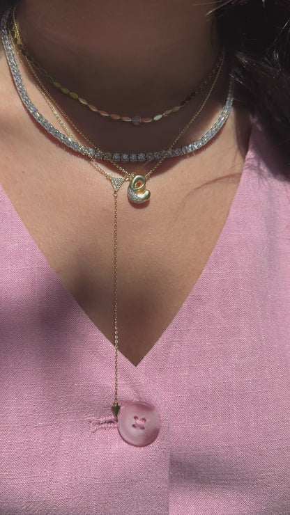Triangle Taşlı Y Kolye