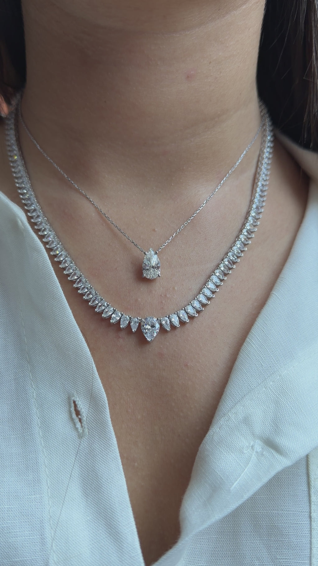 Damla Taşlı Suyolu Kolye